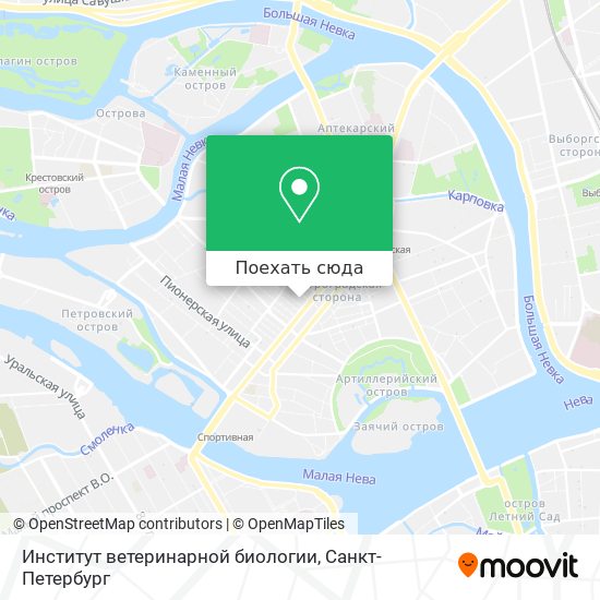 Карта Институт ветеринарной биологии
