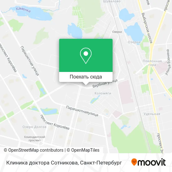 Карта Клиника доктора Сотникова