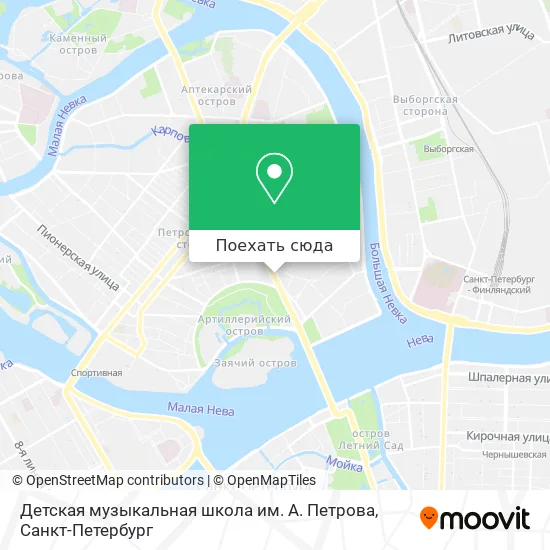 Карта Детская музыкальная школа им. А. Петрова