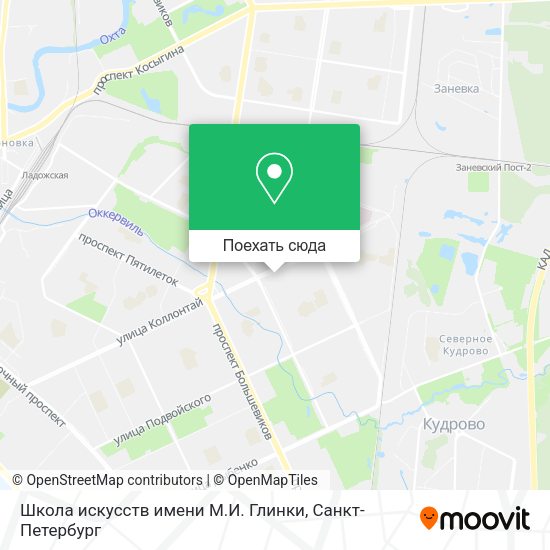 Карта Школа искусств имени М.И. Глинки