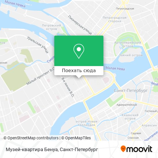Карта Музей-квартира Бенуа