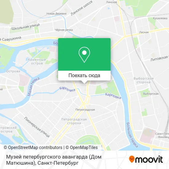 Карта Музей петербургского авангарда (Дом Матюшина)
