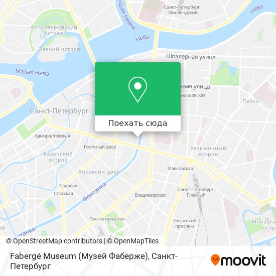 Карта Fabergé Museum (Музей Фаберже)