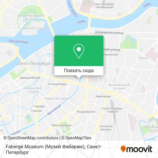 Карта Fabergé Museum (Музей Фаберже)