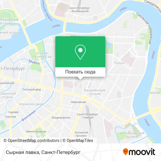 Карта Сырная лавка