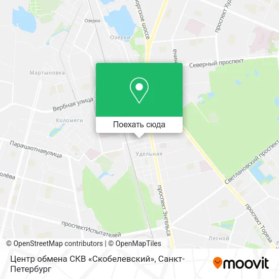 Карта Центр обмена СКВ «Скобелевский»