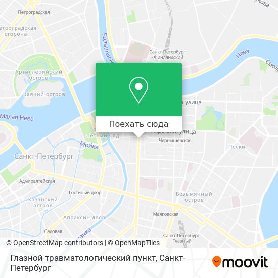 Карта Глазной травматологический пункт