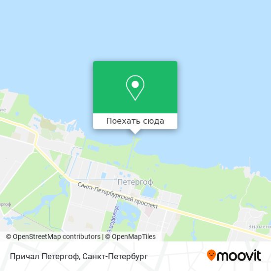 Карта Причал  Петергоф