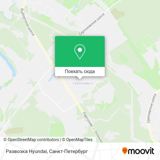 Карта Развозка Hyundai