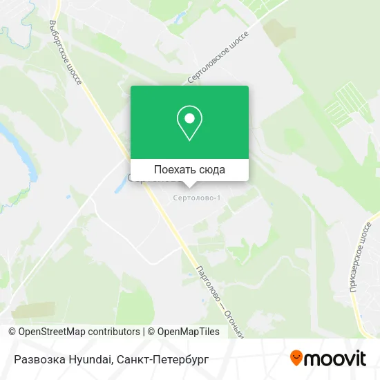 Карта Развозка Hyundai