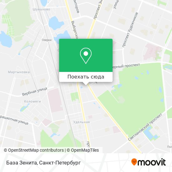 Карта База Зенита