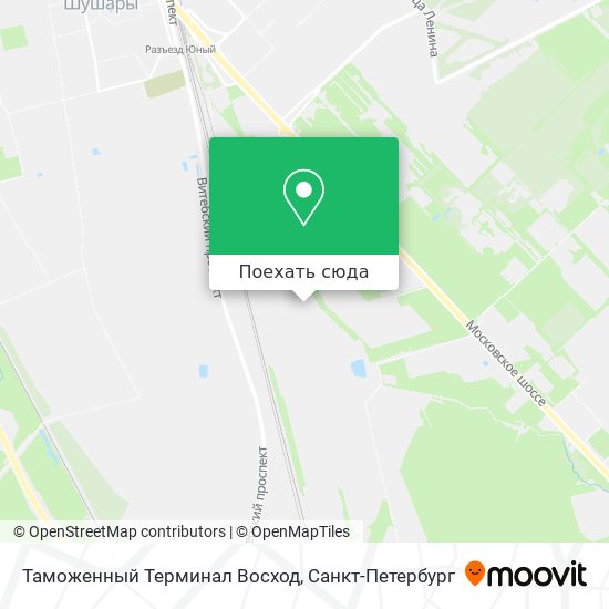 Карта Таможенный Терминал Восход