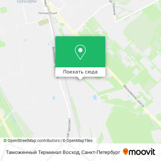 Карта Таможенный Терминал Восход