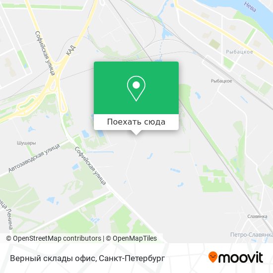 Карта Верный склады офис