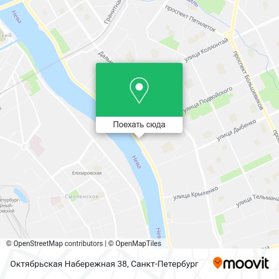 Карта Октябрьская Набережная 38