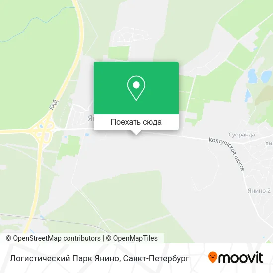 Карта Логистический Парк  Янино