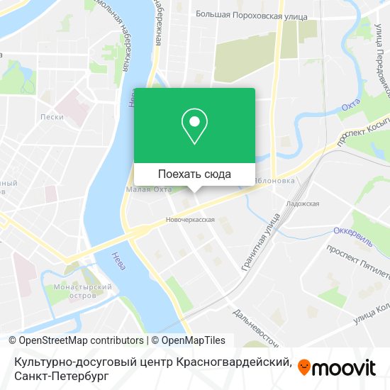Карта Культурно-досуговый центр Красногвардейский