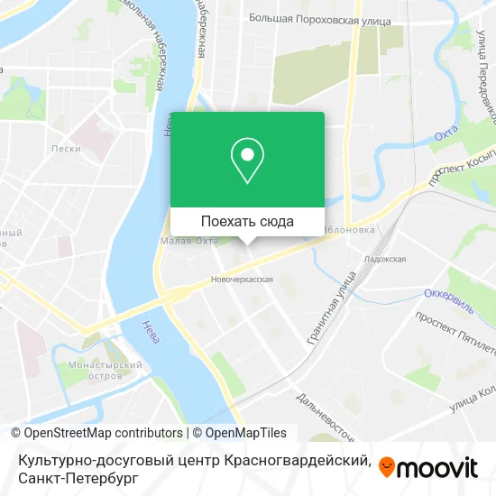 Карта Культурно-досуговый центр Красногвардейский