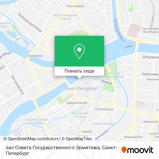Карта зал Совета Государственного Эрмитажа
