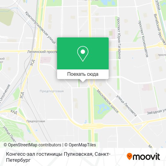 Карта Конгесс-зал гостиницы Пулковская