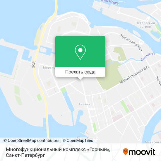 Карта Многофункциональный комплекс «Горный»