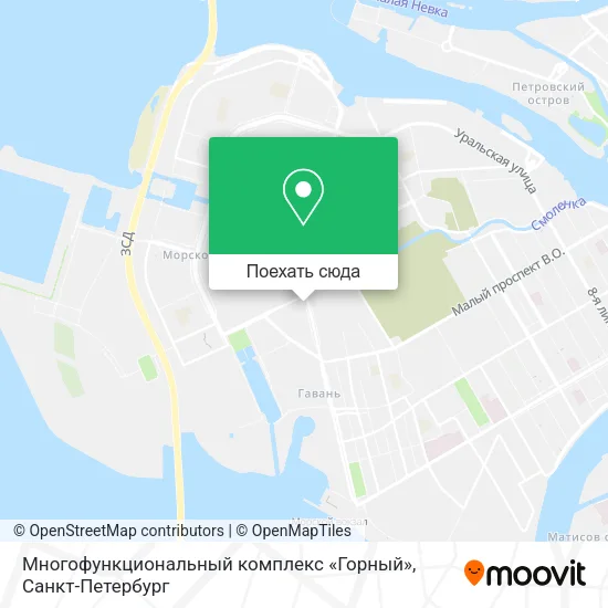 Карта Многофункциональный комплекс «Горный»