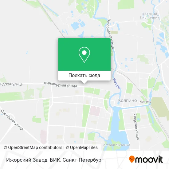 Карта Ижорский Завод, БИК