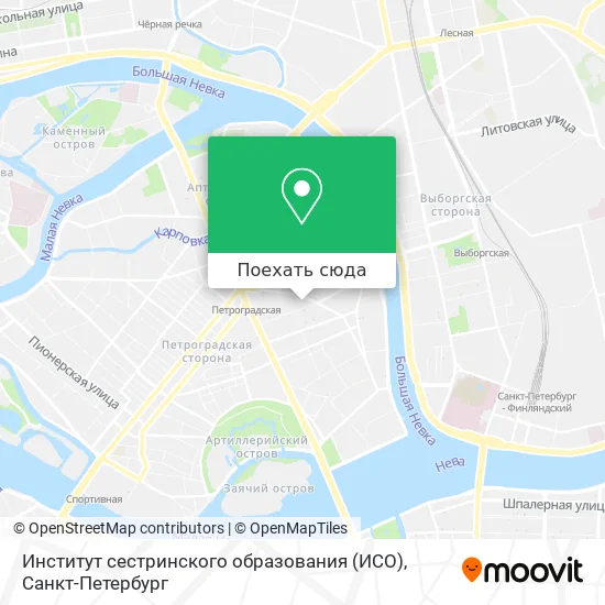 Карта Институт сестринского образования (ИСО)