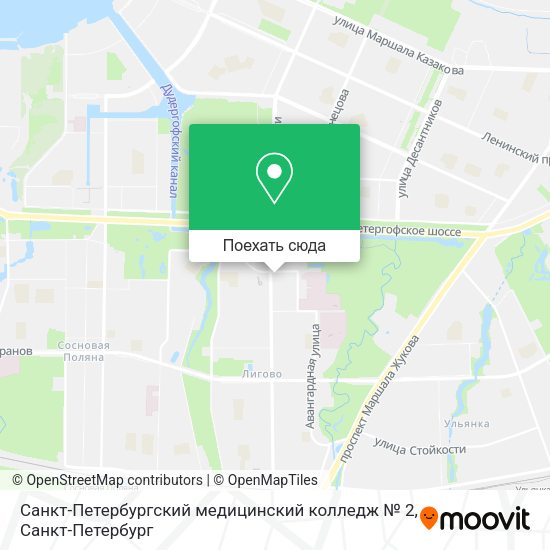 Карта Санкт-Петербургский медицинский колледж № 2