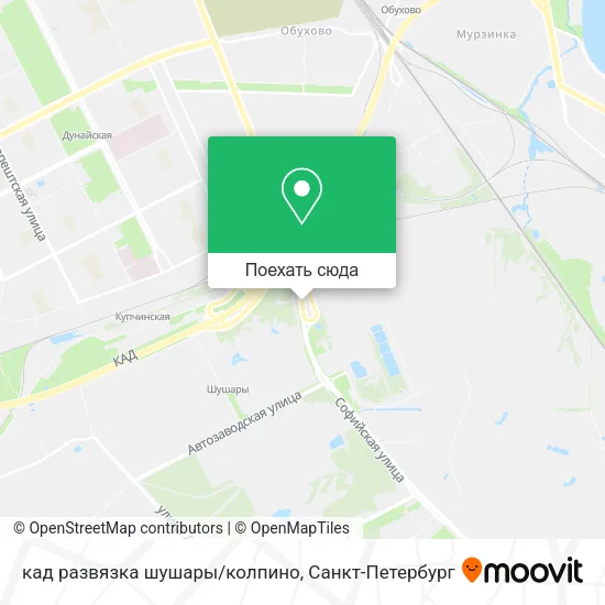 Карта кад развязка  шушары/колпино