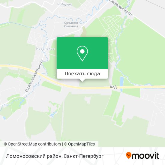 Карта Ломоносовский район