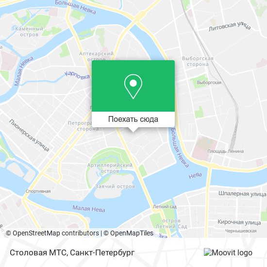 Карта Столовая МТС