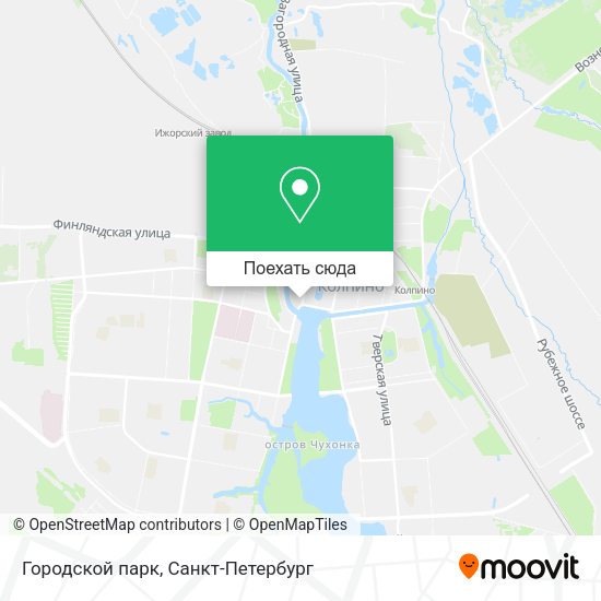 Карта Городской парк