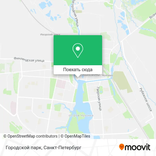 Карта Городской парк