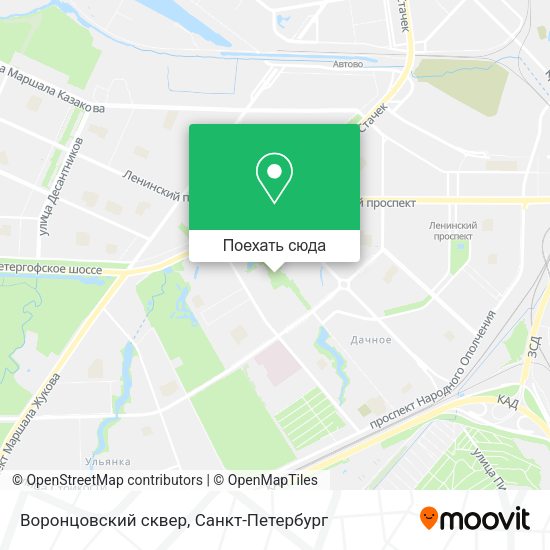 Карта Воронцовский сквер