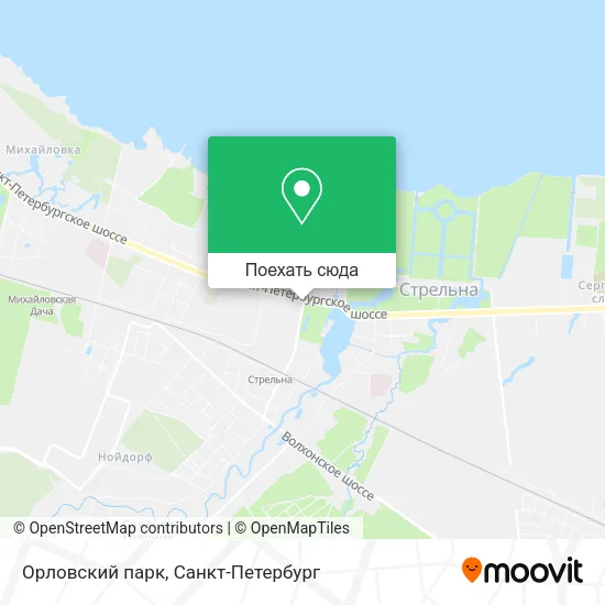 Карта Орловский парк
