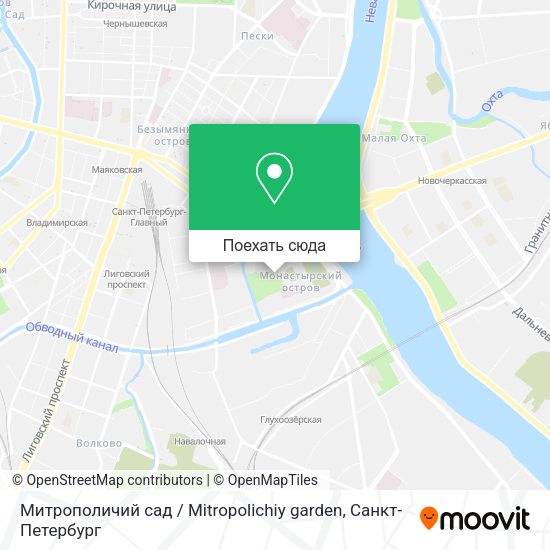 Карта Митрополичий сад / Mitropolichiy garden