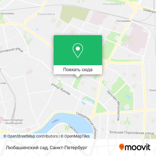 Карта Любашинский сад