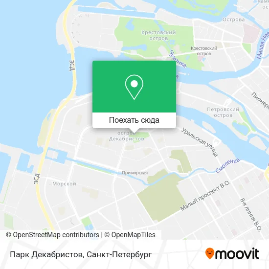 Карта Парк Декабристов