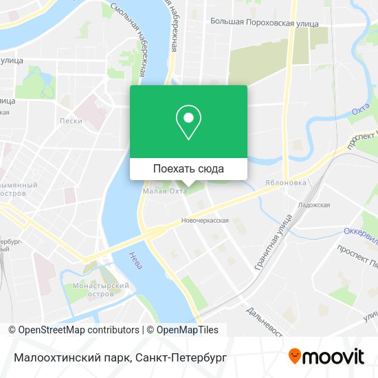Карта Малоохтинский парк