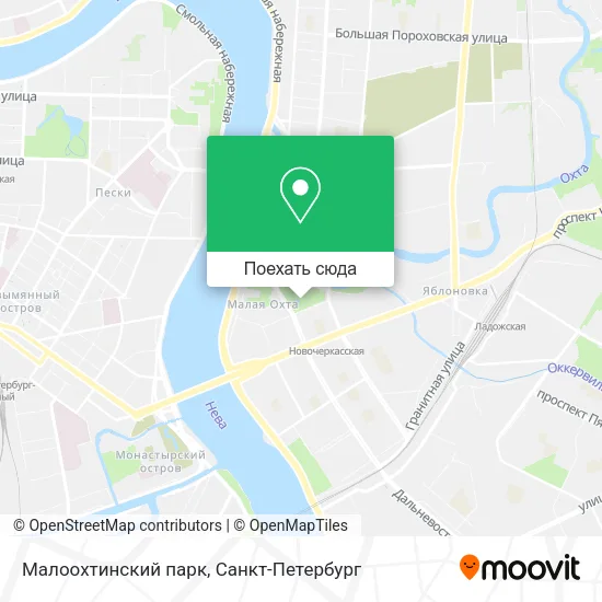 Карта Малоохтинский парк