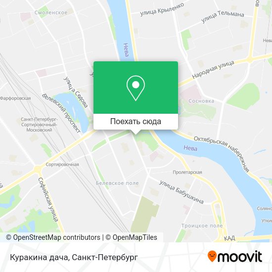 Карта Куракина дача