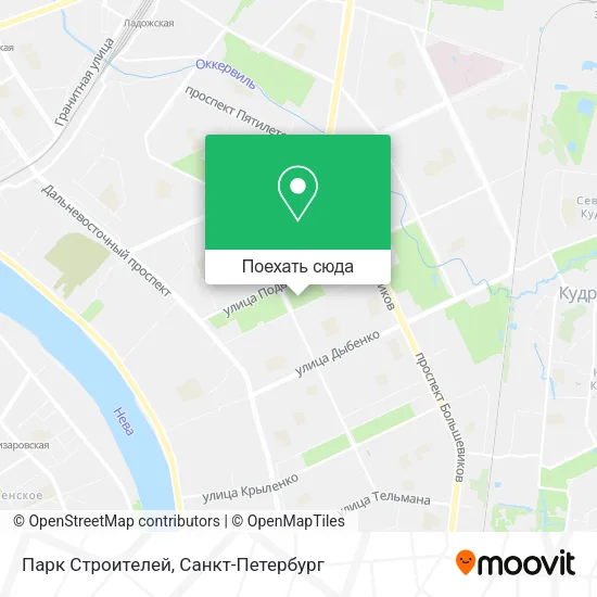 Карта Парк Строителей