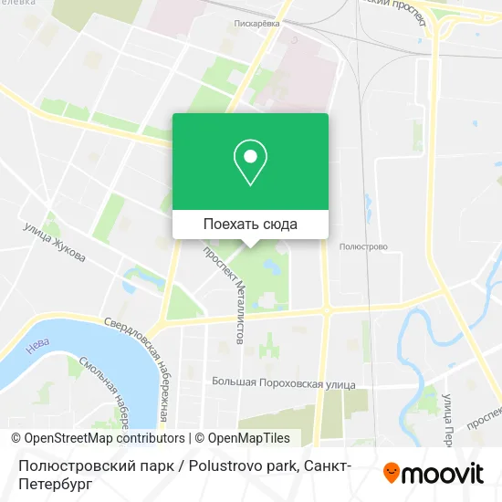 Карта Полюстровский парк / Polustrovo park