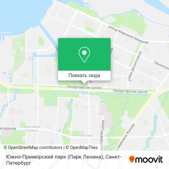 Карта Южно-Приморский парк (Парк Ленина)