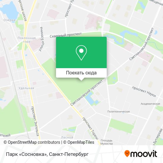 Карта Парк «Сосновка»