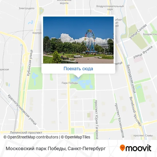 Карта Московский парк Победы