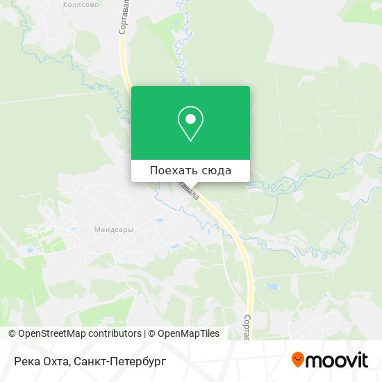 Карта Река Охта