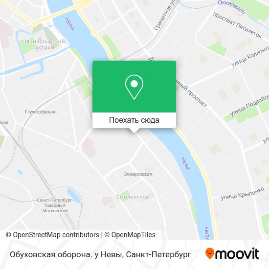 Карта Обуховская оборона. у Невы