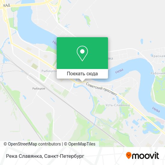 Карта Река Славянка